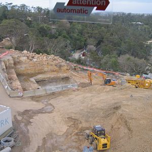 Taronga Zoo Sky Safari - construction work