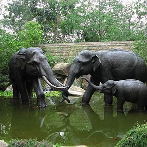 Statues, Singapore Zoo