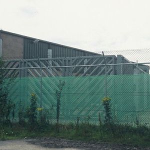 Chester Zoo offshow bull elephant pen, built 2006