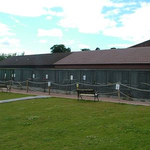 Parrot and Callitrichid enclosures at Fife Animal Park 2008