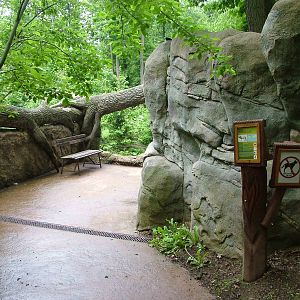 Wolf viewing area at Brno, 27/05/10