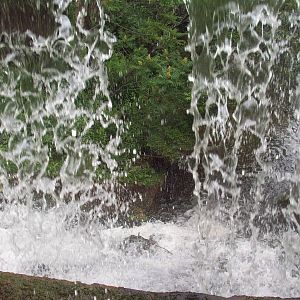 Behind the American Falls