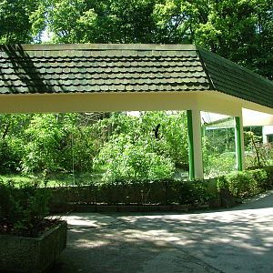 Spider Monkey outdoor exhibit at Zlin, 28/05/10