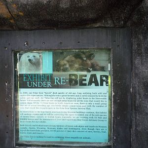North American Living Museum - Polar Bear sign