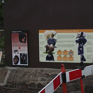 View of the sun bear enclosure