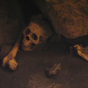 The Fragile Desert - Human Skull in Cave