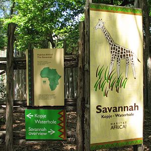 Habitat Africa! The Savannah - Sign