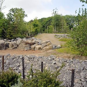 Caribou-enclosure at Hannovers Yukon Bay.