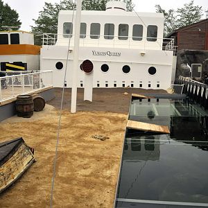 Not finished penguinenclosure at Hannovers Yukon Bay.