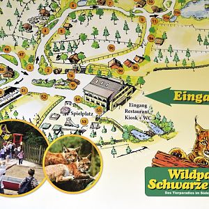 Overview plan at Wildpark Schwarze Berge