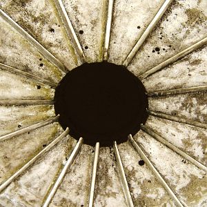 View of the roof inside the Lubtkin Elephant House