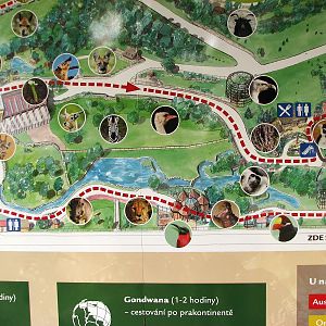 Map of the reconstructed African section