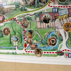 Map of the rebuilt Asian area