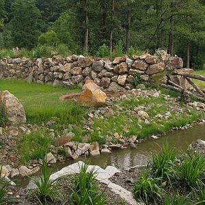 Enclosure for giraffe and greater kudu