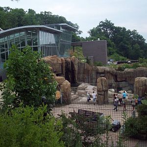 View of the Aquarium and Polar Bear exhibit.