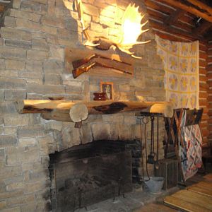 Wolf Wilderness - Inside the Log Cabin