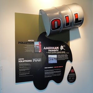 Arctic Encounter - Oil Spill Sign