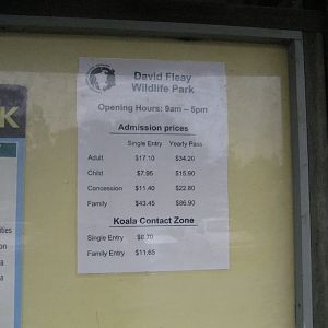 Opening Times and Admission Prices