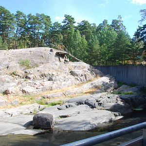 Kolmården Wildlife Park -Snowleopard enclosure