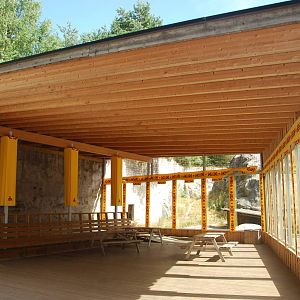 Kolmården Wildlife Park -Snowleopard enclosure