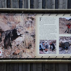 Kolmården Wildlife Park -Snowleopard sign