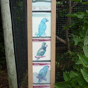 South America - Walk-Through Aviary Signage