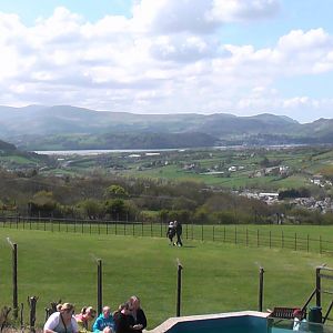 View from Penguin Pool - Welsh Mountain Zoo