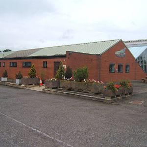 Side view of the main building