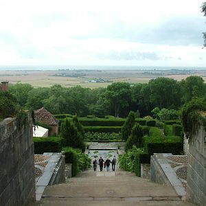 View from the Manor gardens at Port Lympne, 01/08/10