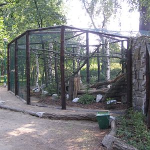 Enclosure for marten and chipmunk