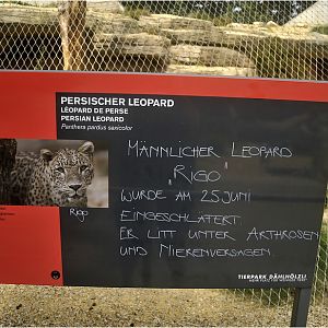 Inovative sign at Dählhölzli zoo