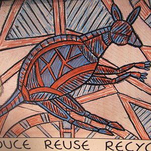 Artistic Garbage Can