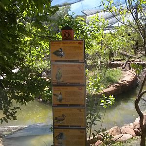 Oklahoma Trails aviary sign