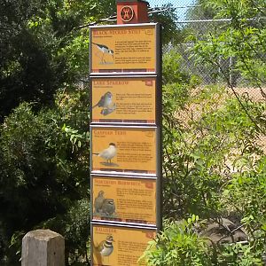 Oklahoma Trails aviary sign