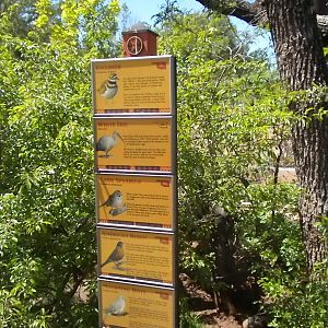 Oklahoma Trails aviary sign