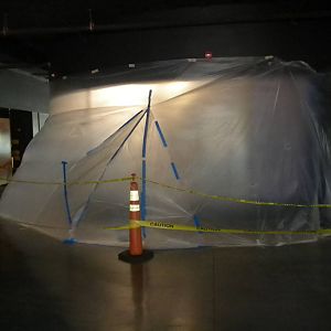 River tank under construction