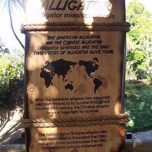 Sign at Auckland Zoos the tropics