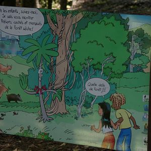 signboard about forest protection