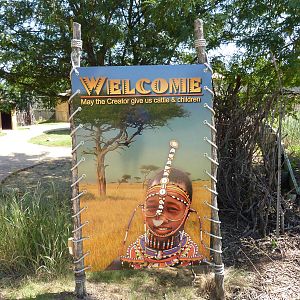 East African Savanna - Village Sign