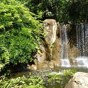 River's Edge - Entrance Waterfall