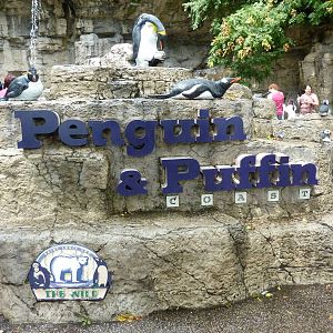 Penguin + Puffin Coast -Entrance Sign