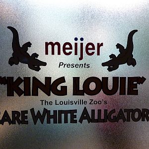 HerpAquarium - White Alligator Sign