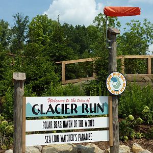 Glacier Run - Sign