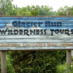 Glacier Run - Sign