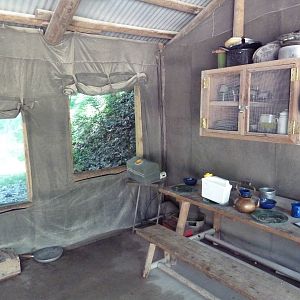 Wild Africa - Red-Capped Mangabey Exhibit - Mess Tent