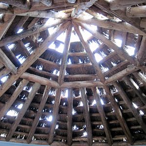 Africa-Inside Bomas Hut