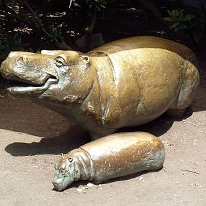 Hippo Statues