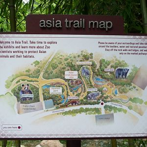 National Zoo - Asia Trail Map