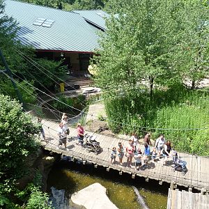Pittsburgh Zoo - Bridge over the alligator pool