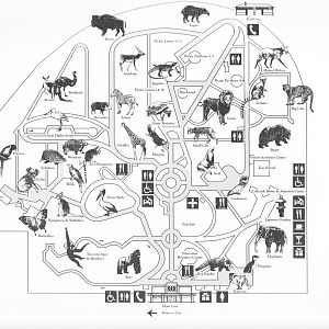 Melbourne Zoo map 1992